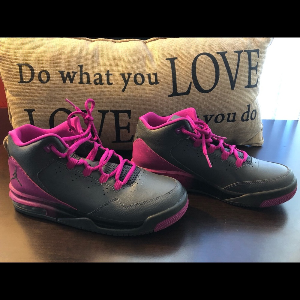 Purple and Gray Jordans!